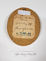 1922-0219-TEK b.jpg; 1922-0219-TEK; Miniatuurportret van Mr. Guilliem Balthasar Emants; tekeningen